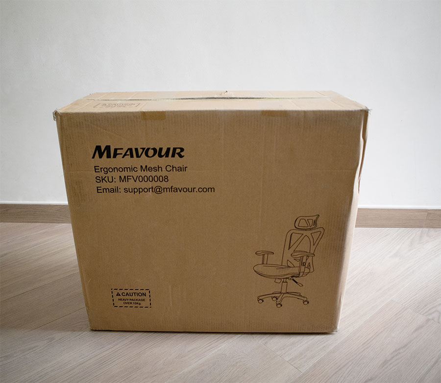 Scatola sedia ergonomica in rete Mfavour Scatola sedia ergonomica in rete Mfavour