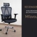 MFAVOUR Sedia da Ufficio Ergonomica con Poggiatesta/Braccioli Regolabili Supporto Lombare